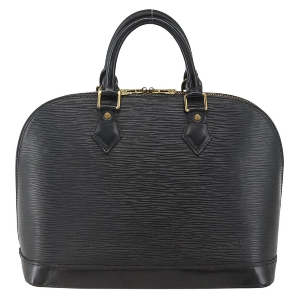 Louis Vuitton Alma Epi Leather Black Leather Handbag